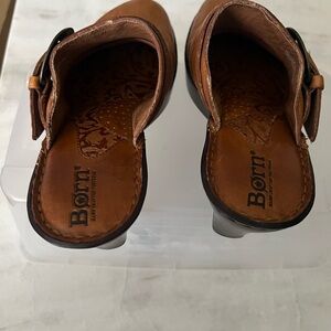 Born Tan Leather Slip-On Shoes